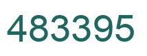 Number 483395 green image
