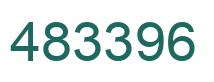 Number 483396 green image