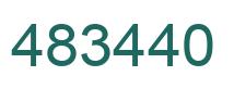 Number 483440 green image