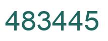 Number 483445 green image