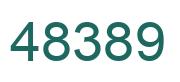 Number 48389 green image