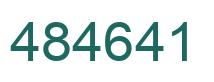 Number 484641 green image