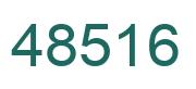 Número 48516 imagen verde