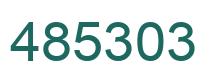 Number 485303 green image