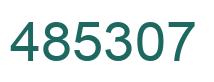 Number 485307 green image