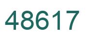 Número 48617 imagen verde