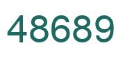 Número 48689 imagen verde