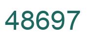 Number 48697 green image