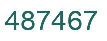 Número 487467 imagen verde