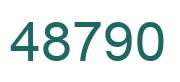 Número 48790 imagen verde