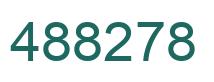 Number 488278 green image