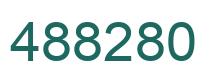 Number 488280 green image