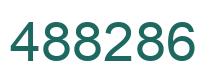 Number 488286 green image