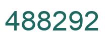Number 488292 green image