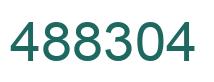 Number 488304 green image
