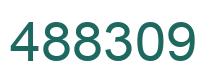Number 488309 green image