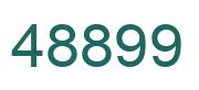 Number 48899 green image
