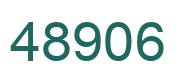 Number 48906 green image