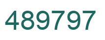 Number 489797 green image