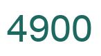 Number 4900 green image