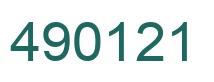 Número 490121 imagen verde
