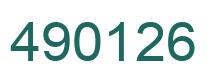 Número 490126 imagen verde