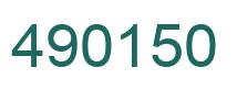 Número 490150 imagen verde