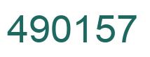 Number 490157 green image