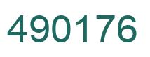 Número 490176 imagen verde