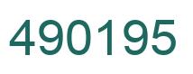 Número 490195 imagen verde