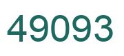 Number 49093 green image