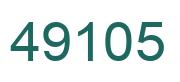 Number 49105 green image