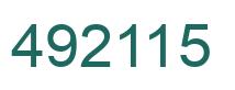 Número 492115 imagen verde
