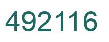 Número 492116 imagen verde