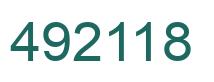 Número 492118 imagen verde