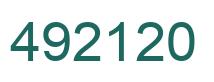 Número 492120 imagen verde
