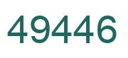 Número 49446 imagen verde