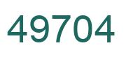 Number 49704 green image