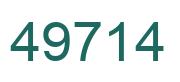 Number 49714 green image