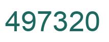 Número 497320 imagen verde