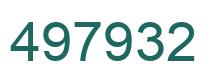 Número 497932 imagen verde