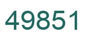 Number 49851 green image