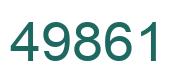 Number 49861 green image