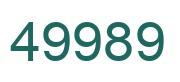 Número 49989 imagen verde
