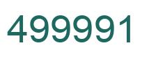 Número 499991 imagen verde