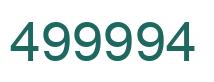 Número 499994 imagen verde