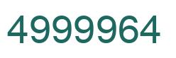 Número 4999964 imagen verde