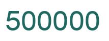 Número 500000 imagen verde