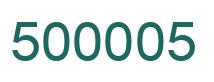 Número 500005 imagen verde