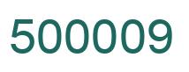 Número 500009 imagen verde